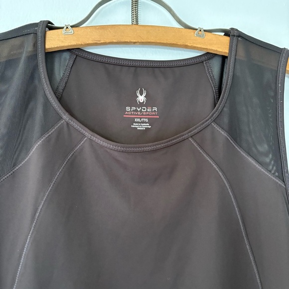Spyder Sport Mesh Tank Black Men’s XXL - Picture 2 of 6